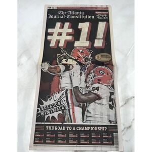 AJC Newspaper 2021 Georgia Bulldogs National Champions UGA Dawgs
